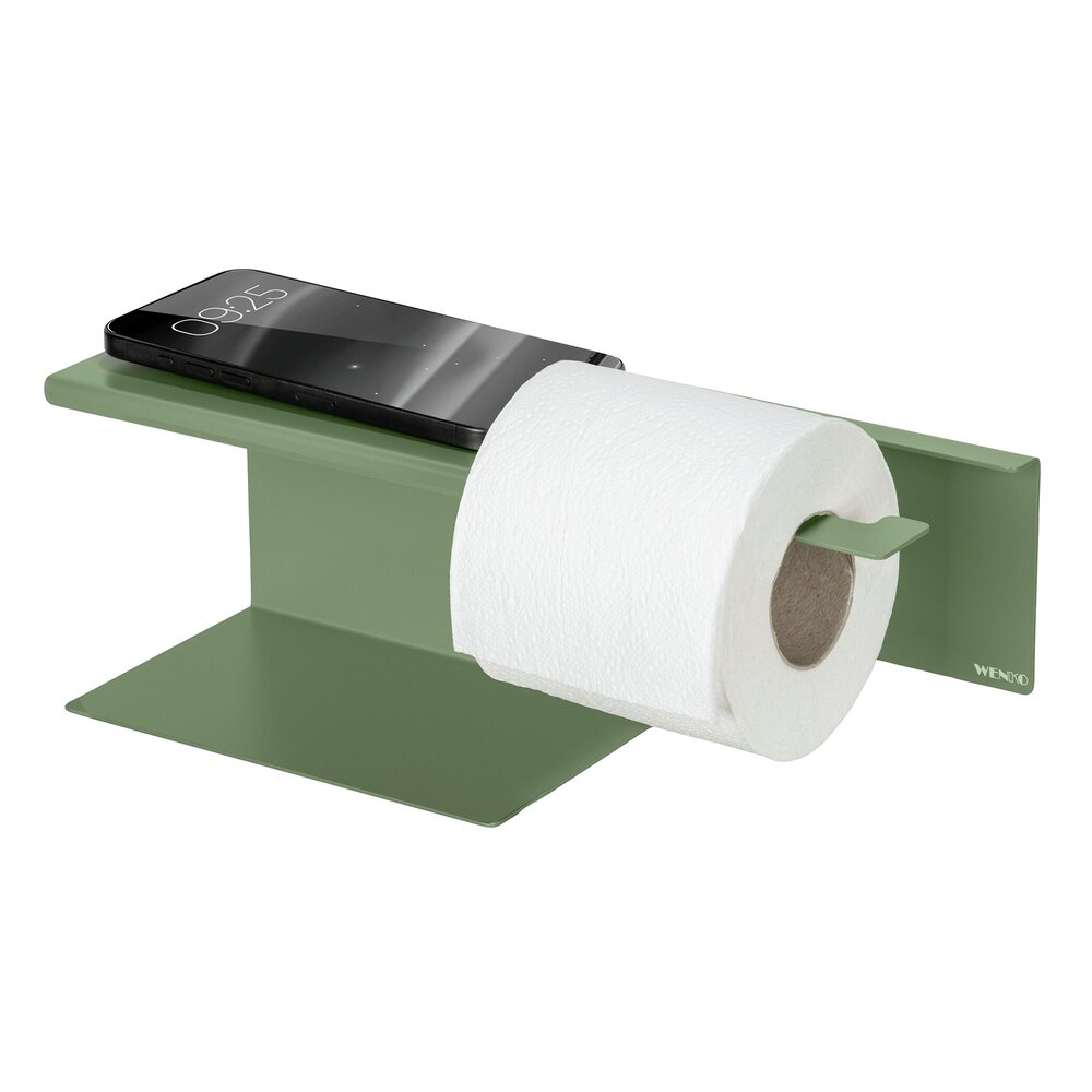 Turbo-Loc® Toilettenpapierhalter mit Ablage Mod. Lizan Grün