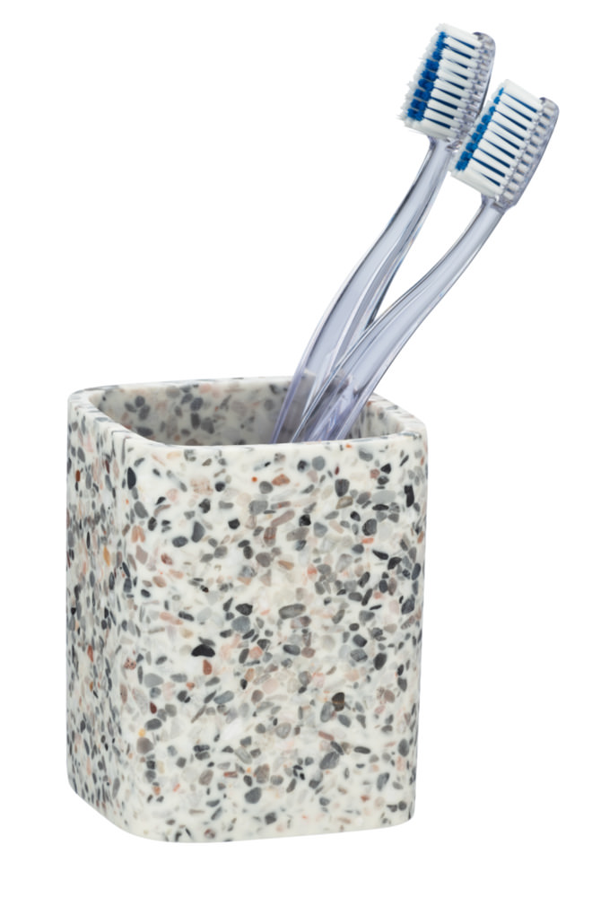 TERRAZZO Zahnputzbecher aus Polyresin