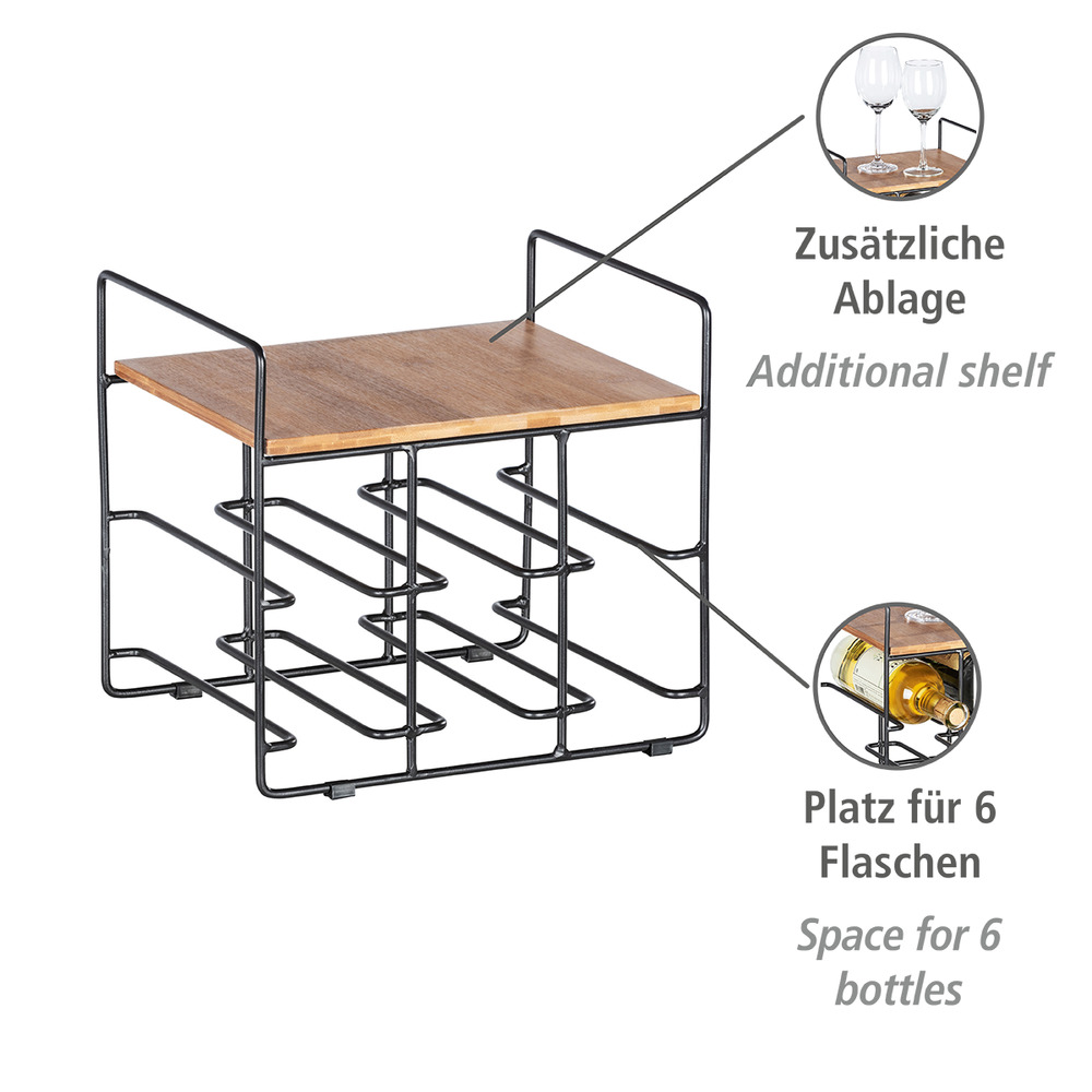 LOFT Weinregal für 6 Flaschen