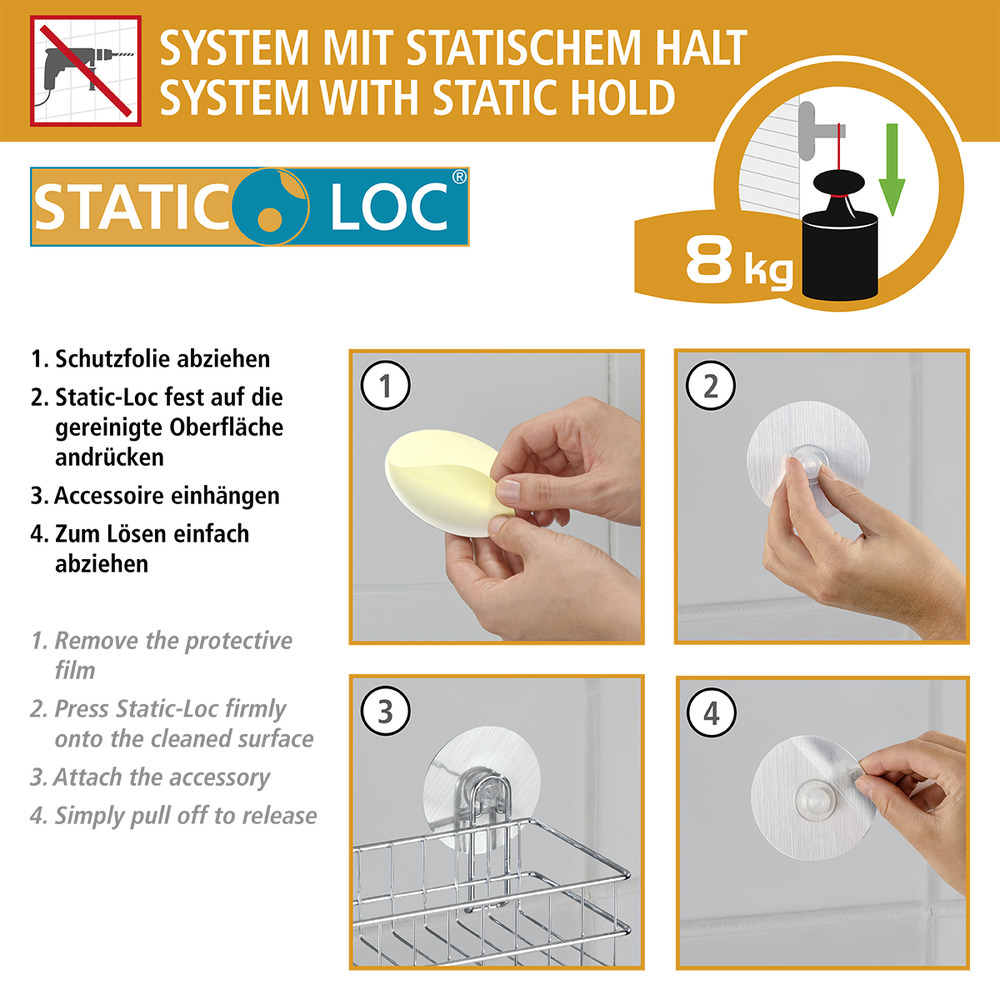 ALBA Eckablage aus Bambus und Stahl