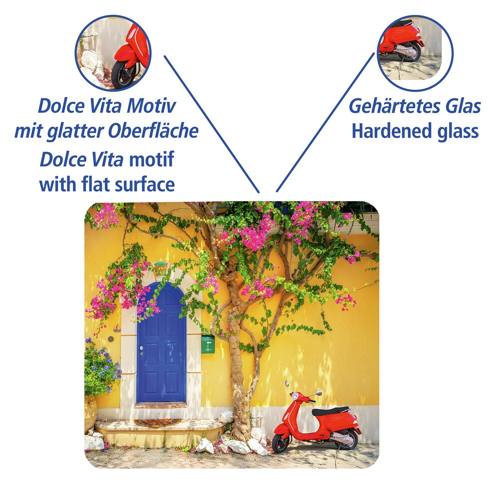 DOLCE VITA Multiplatte 56x50 cm aus Glas