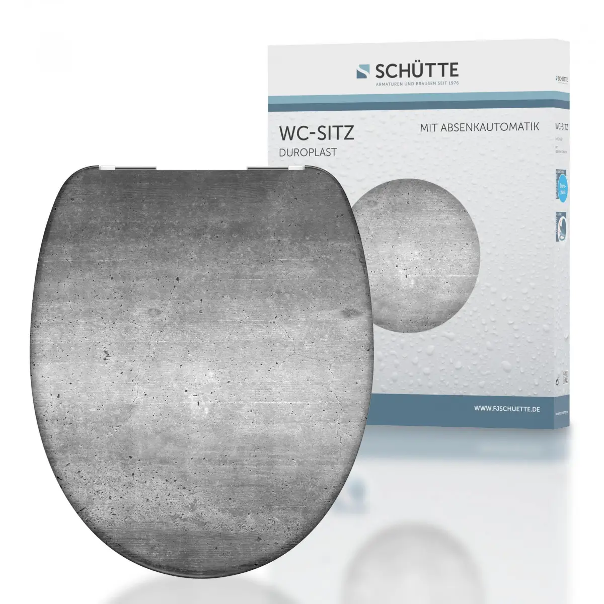 INDUSTRIAL GREY WC-Sitz mit Absenkautomatik