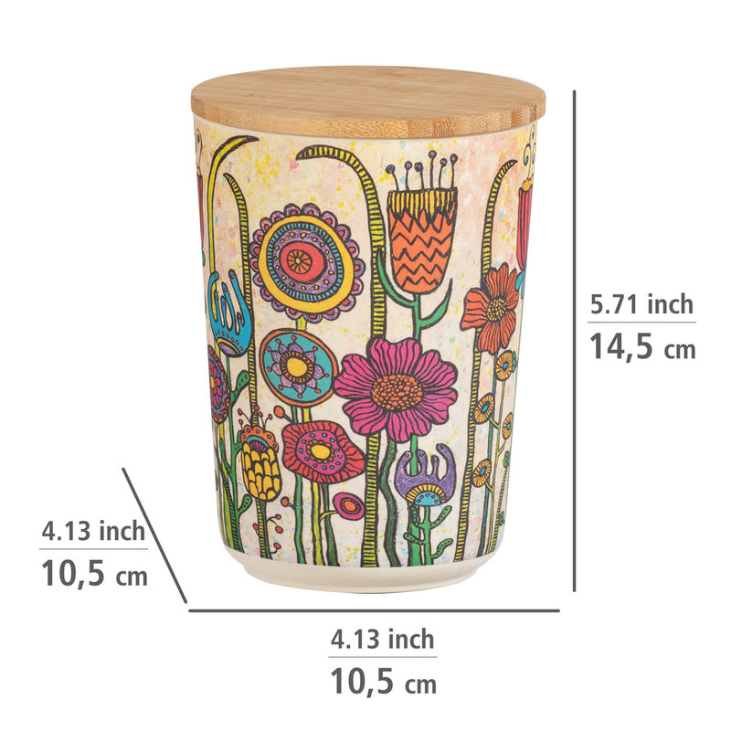 FLOWERS Dose 0,7 Liter aus Kunststoff, BPA-frei