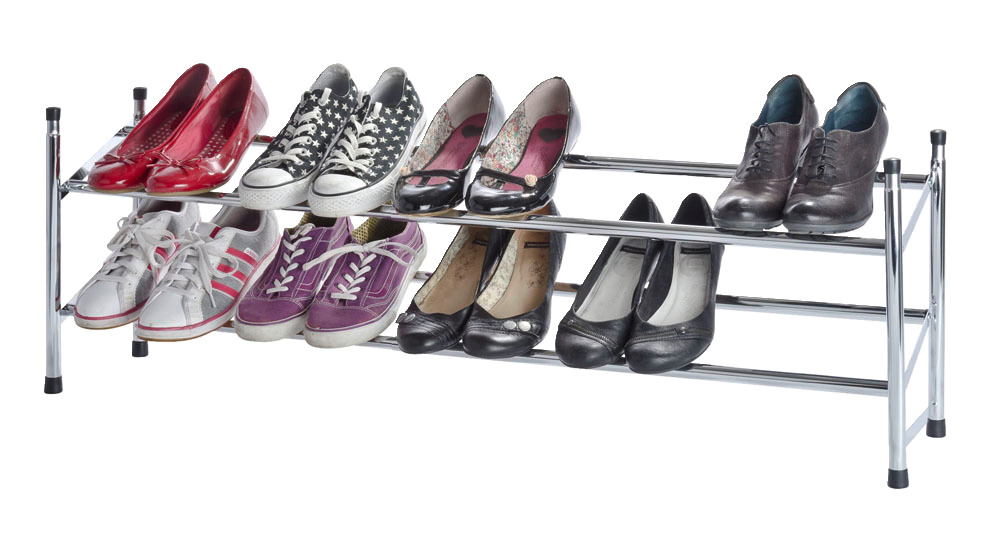 Schuhregal ausziehbar aus Metall