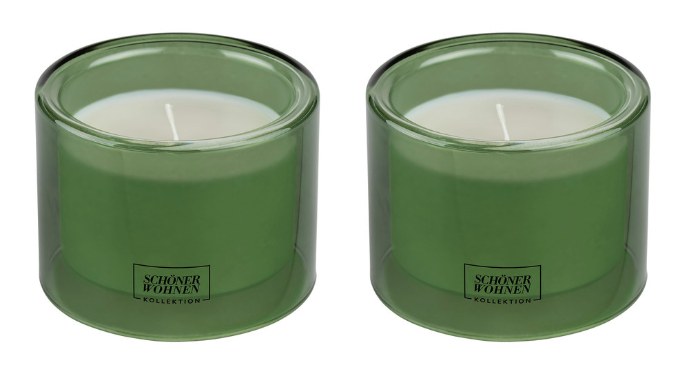 Duftkerze Mod. Basil M, 2er Set