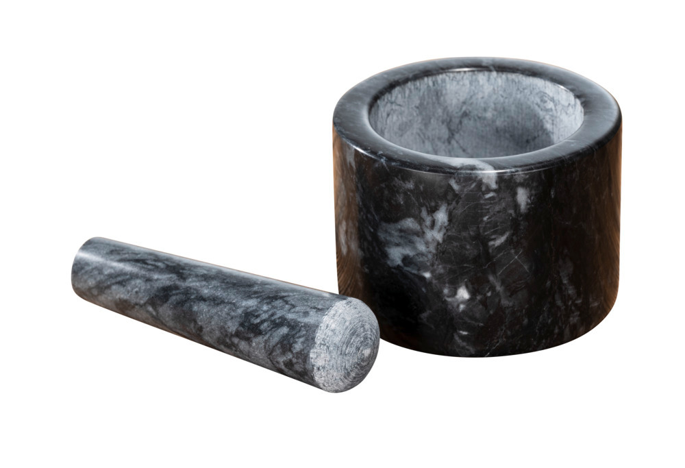 MÖRSER aus Marmor in schwarz