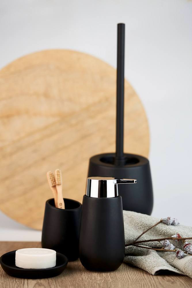 BADI schwarz Badzubehör-Set, 3-teilig