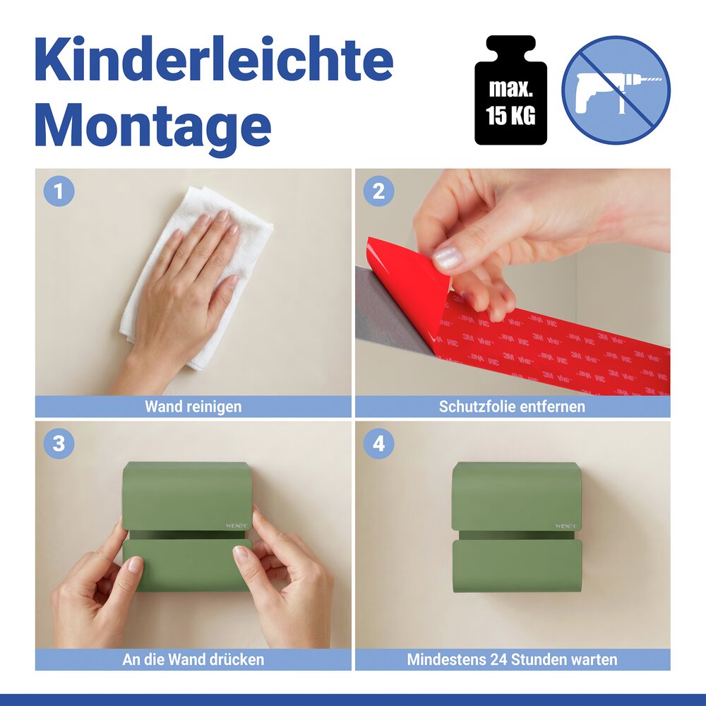 LIZAN grün Turbo-Loc® Toilettenpapierhalter
