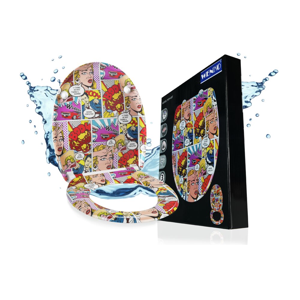 POP ART Toilettendeckel belastbar bis 200 kg