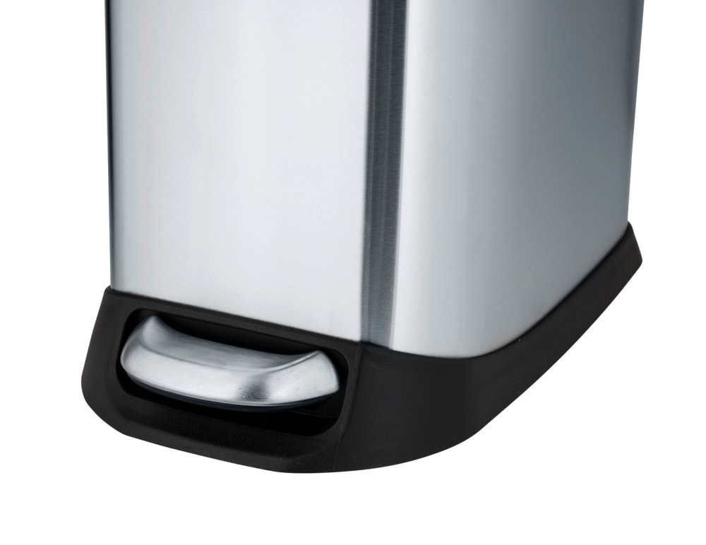 DESIGN silber Treteimer, 12 l, Edelstahl