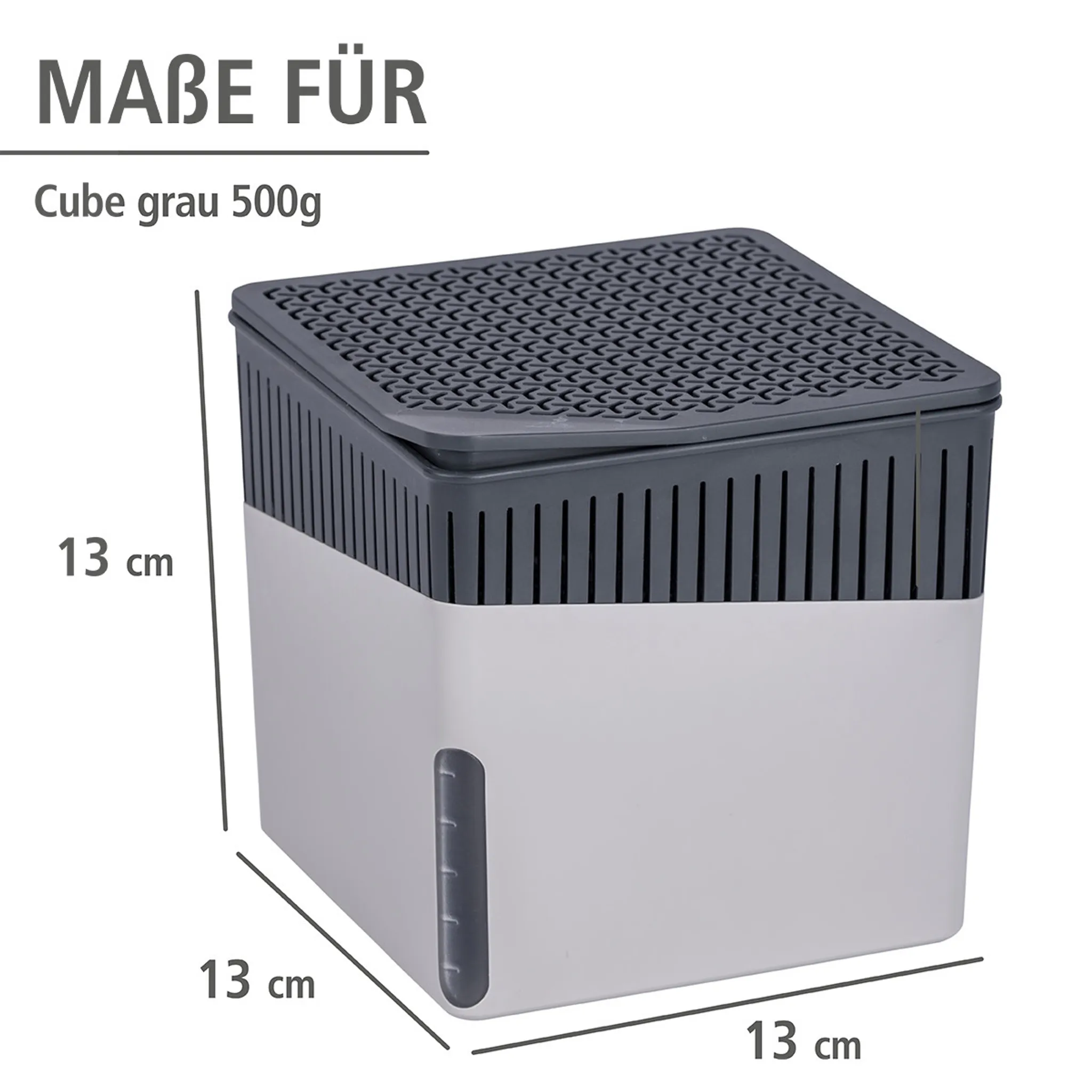 CUBE grau Entfeuchter 500g, 2er-Set