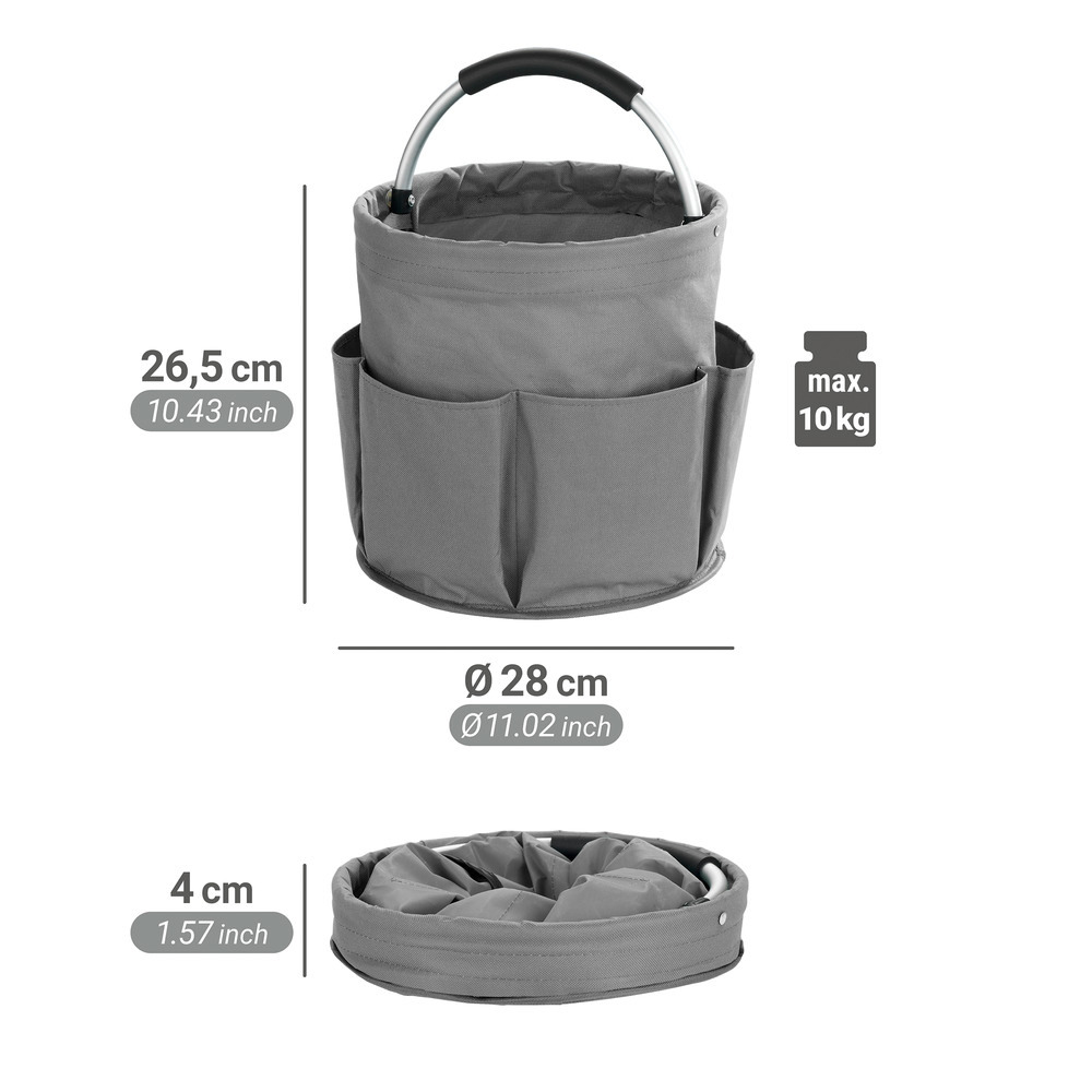 CADDY anthrazit Universal-Aufbewahrungkorb, 2er-Set