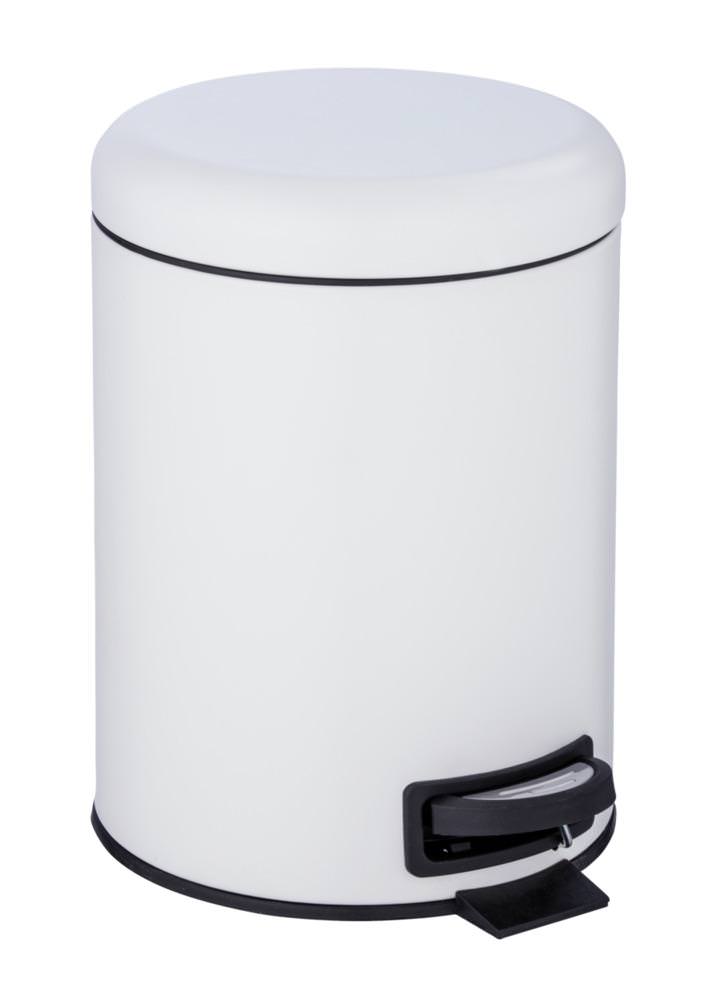 24678100-kosmetikeimer-leman-weiss-5-liter LEMAN weiss Treteimer, 5 Liter