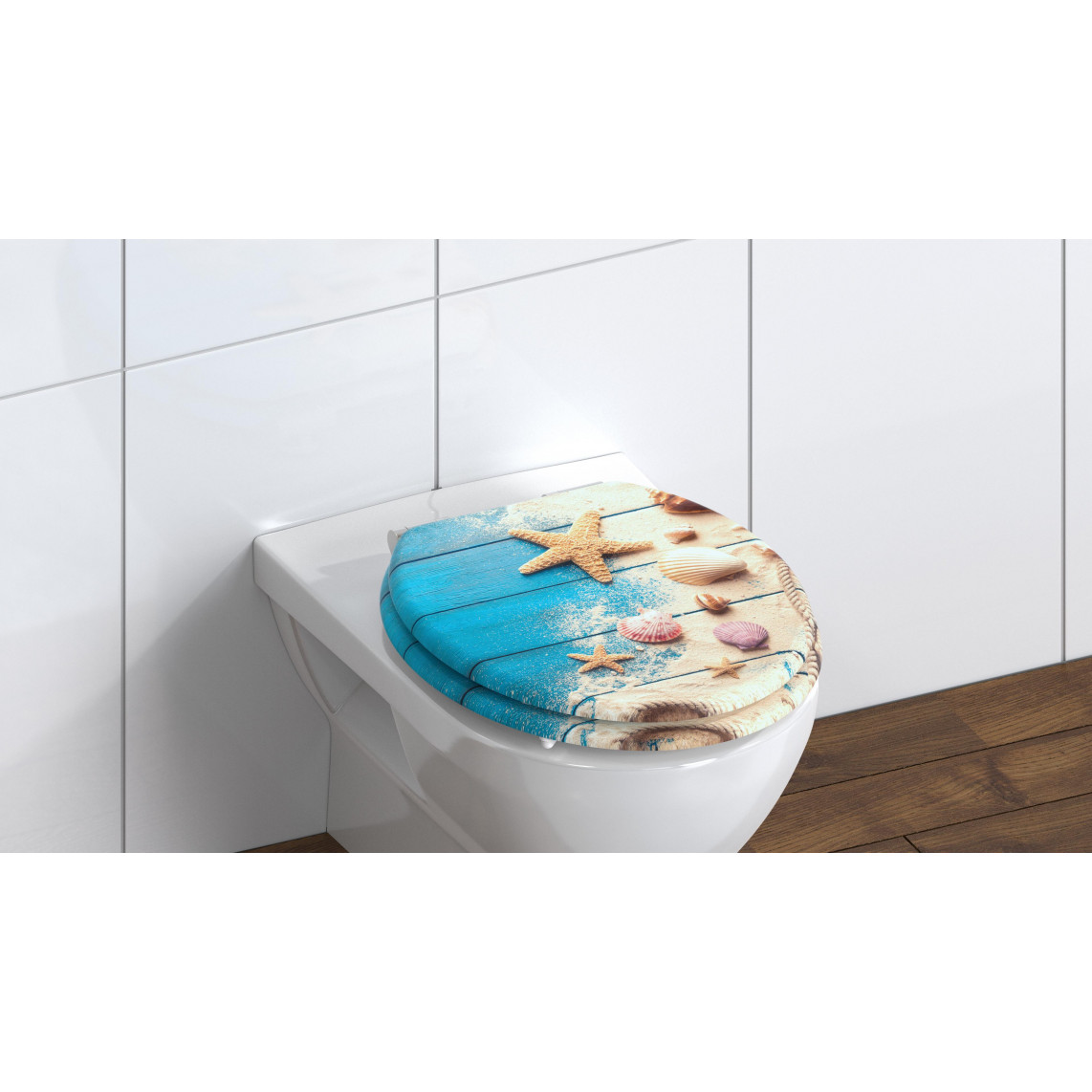 BEACH AND WOOD WC-Sitz mit MDF-Holzkern