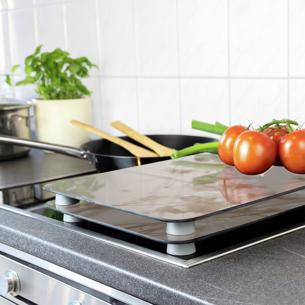 TROCKENBLUME 2er-Set Herdabdeckplatten aus Glas