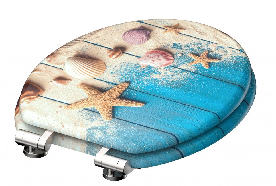 BEACH AND WOOD WC-Sitz mit MDF-Holzkern