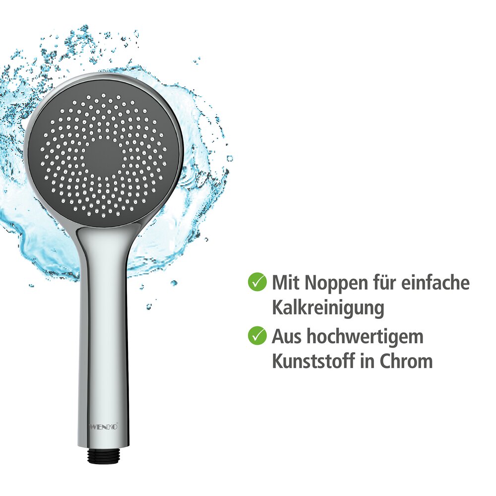CHROM wassersparender Duschkopf 8 l/min Ø9,5cm