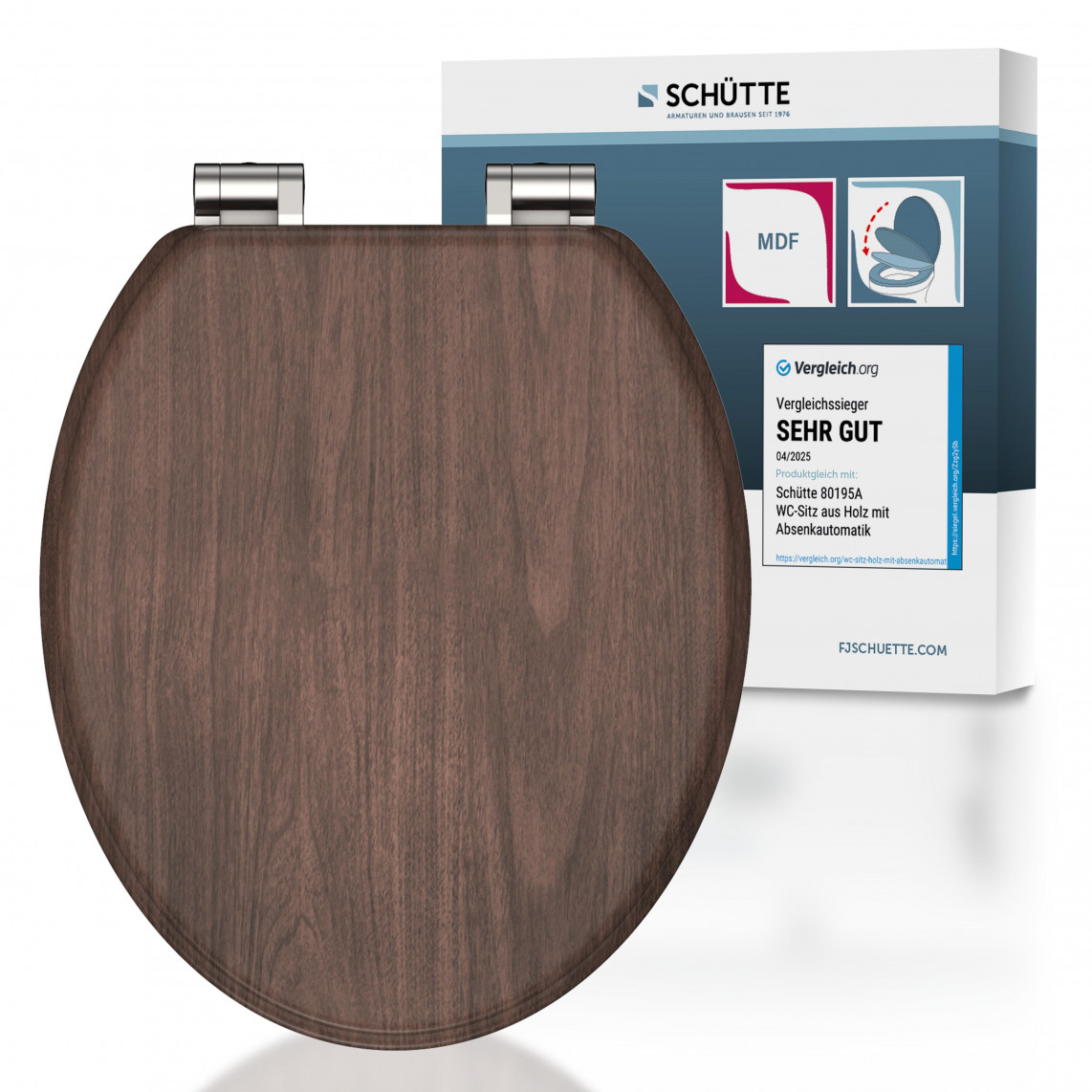 DARK WOOD WC-Sitz mit Absenkautomatik