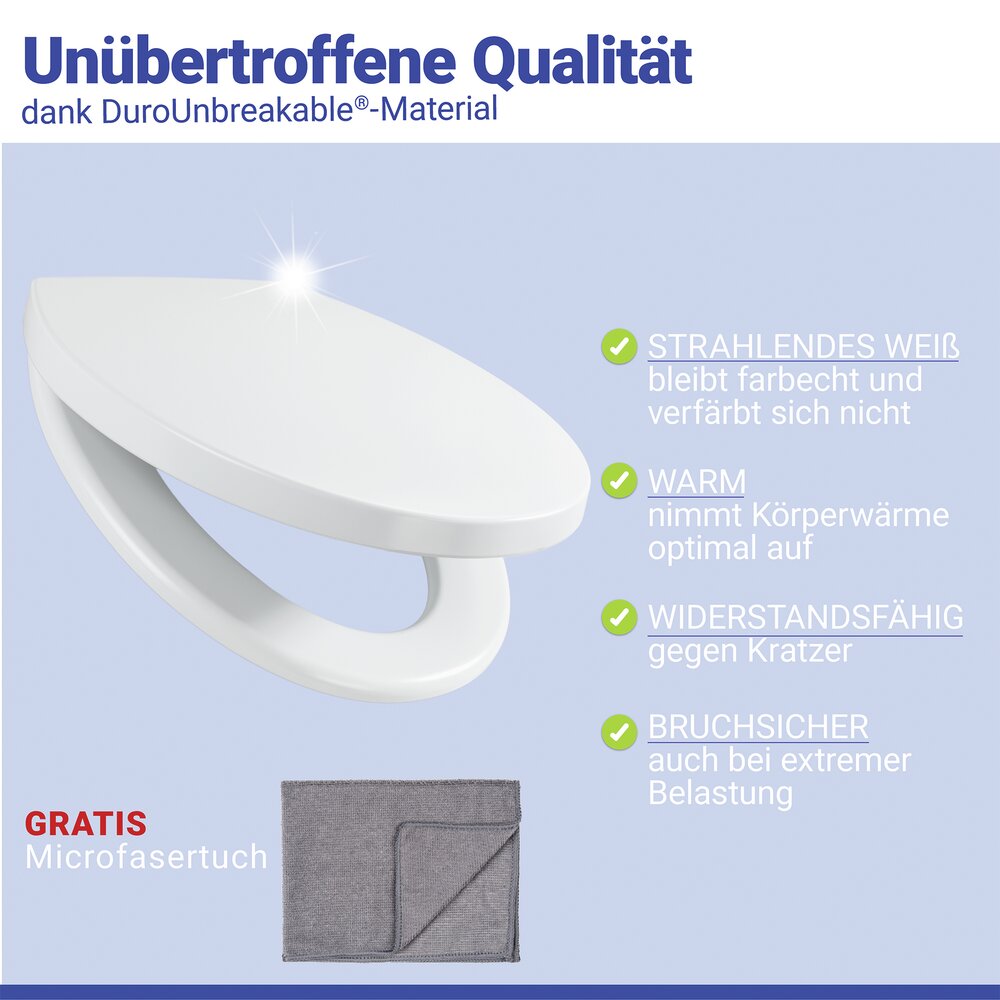 CREVADA WC-Sitz DuroUnbreakable® bis 1500 kg