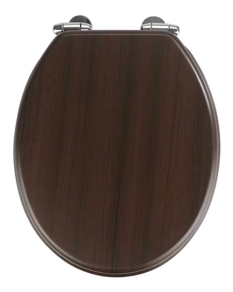 22015100-wcsitz-wenge WENGE WC-Sitz in Holzoptik mit Absenkautomatik