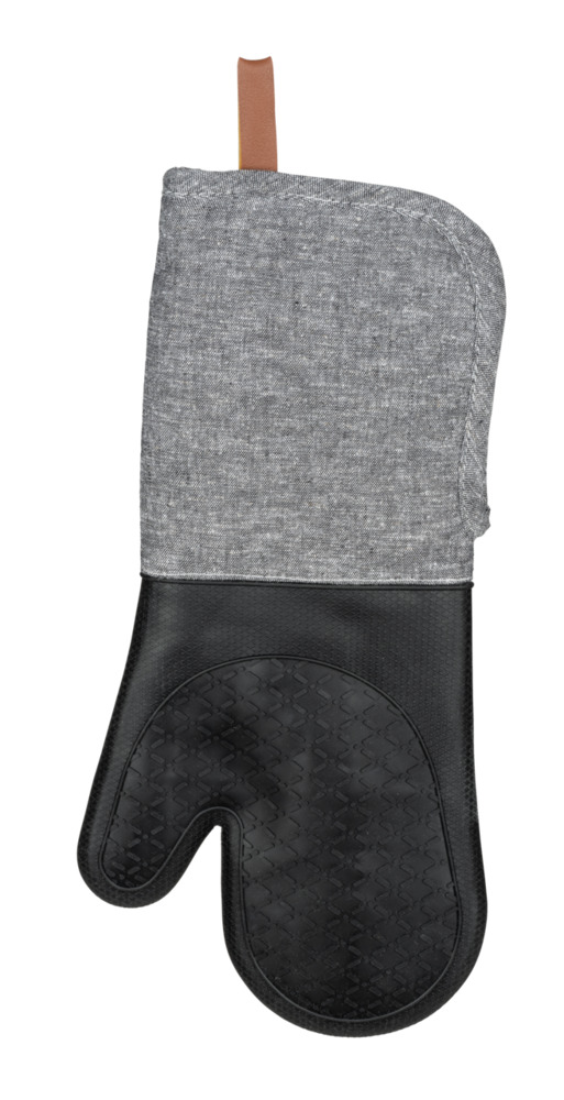 ADA schwarz Topfhandschuhe mit Silikonfläche
