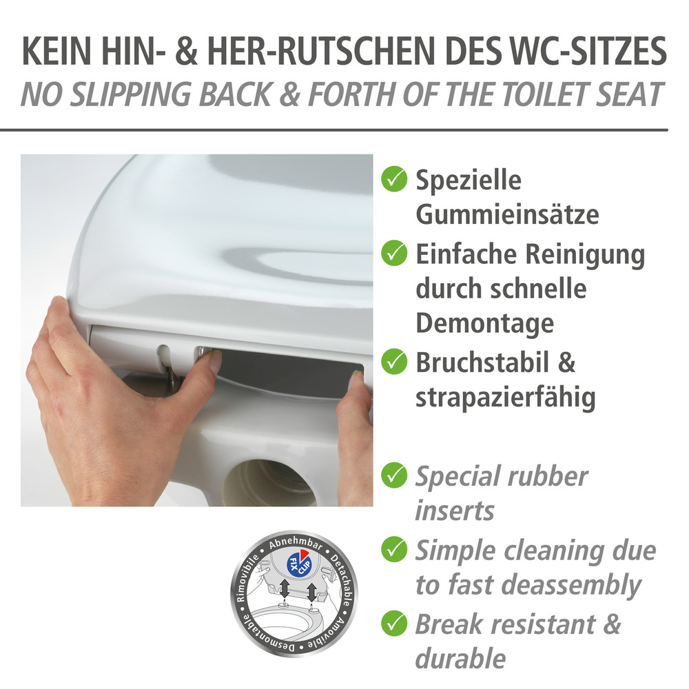 OTTANA weiss WC-Sitz antibakteriell beschichtet OTTANA weiss WC-Sitz antibakteriell beschichtet