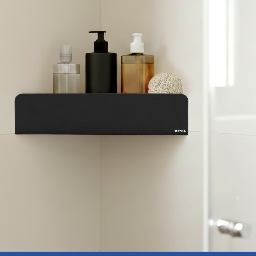 LIZAN schwarz Turbo-Loc® Eckablage aus Edelstahl