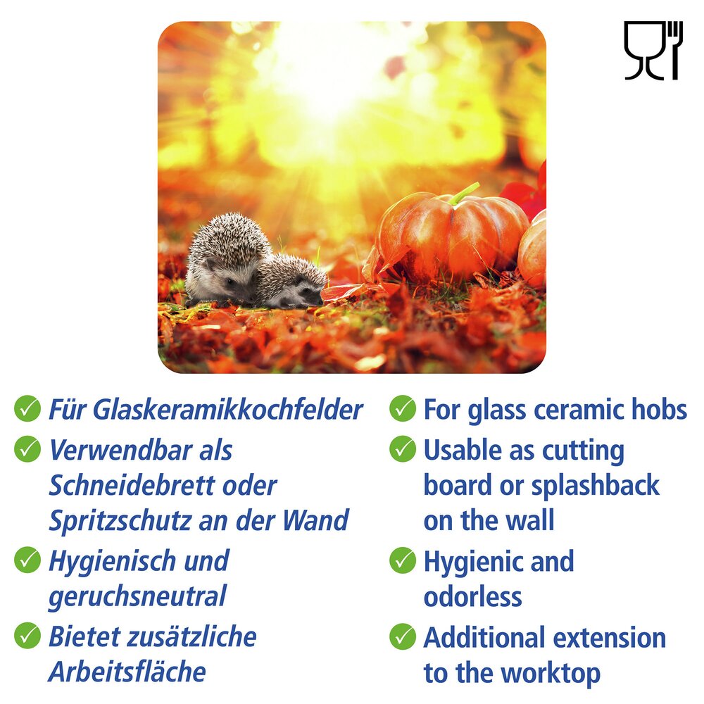 HERBST Multiplatte 56x50 cm aus Glas