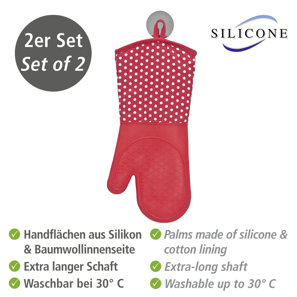 SILIKON rot Topfhandschuhe