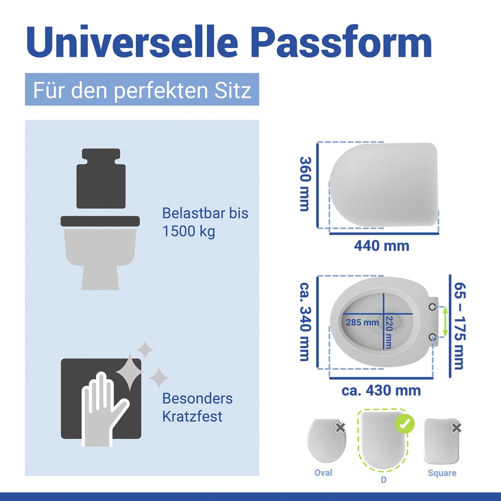 LAGOR WC-Sitz DuroUnbreakable® bis 1500 kg