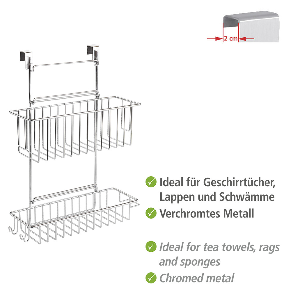 FLEXI silber Einhängeregal für Küchenschrank
