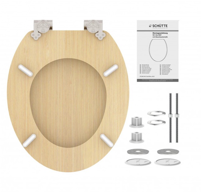 NATURAL WOOD WC-Sitz mit Absenkautomatik
