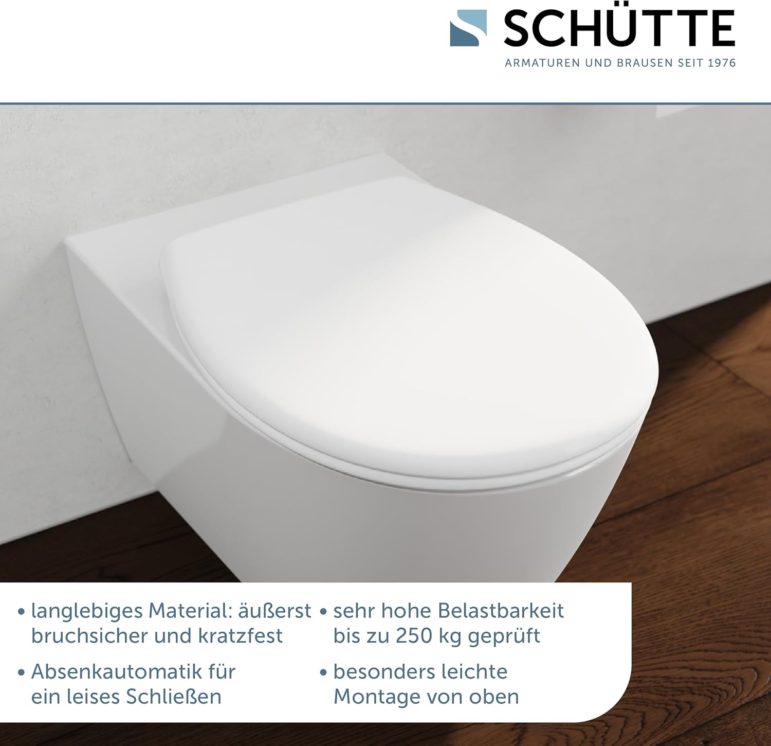 WHITE WC-Sitz inkl. Duftstein belastbar bis 250