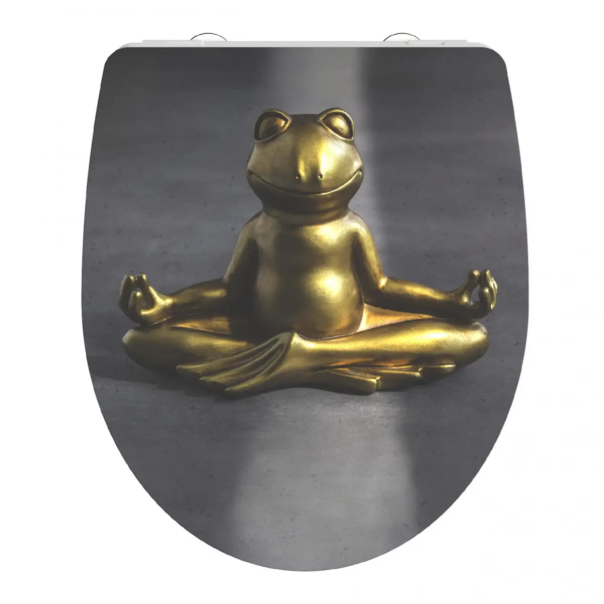 RELAXING FROG High-Gloss WC-Sitz, Montage von oben RELAXING FROG High-Gloss WC-Sitz, Montage von oben