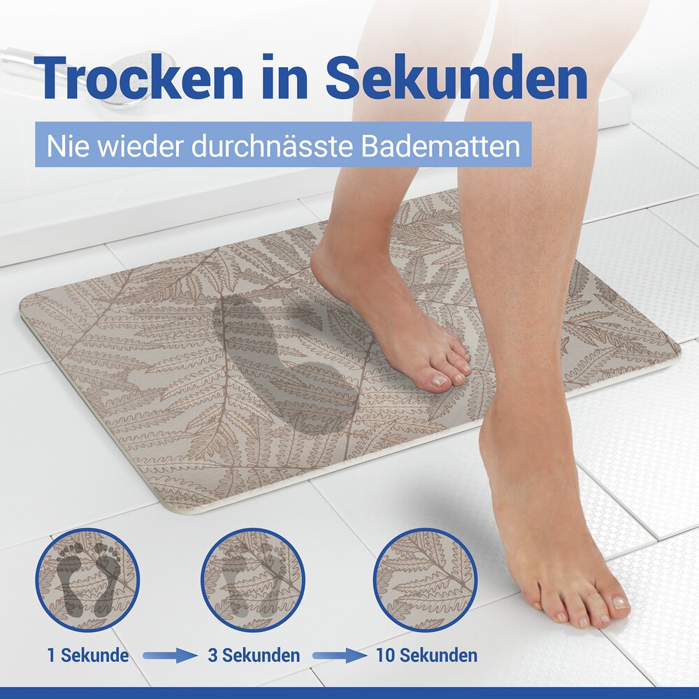DAFNI Badematte schnelltrocknend 60x39cm