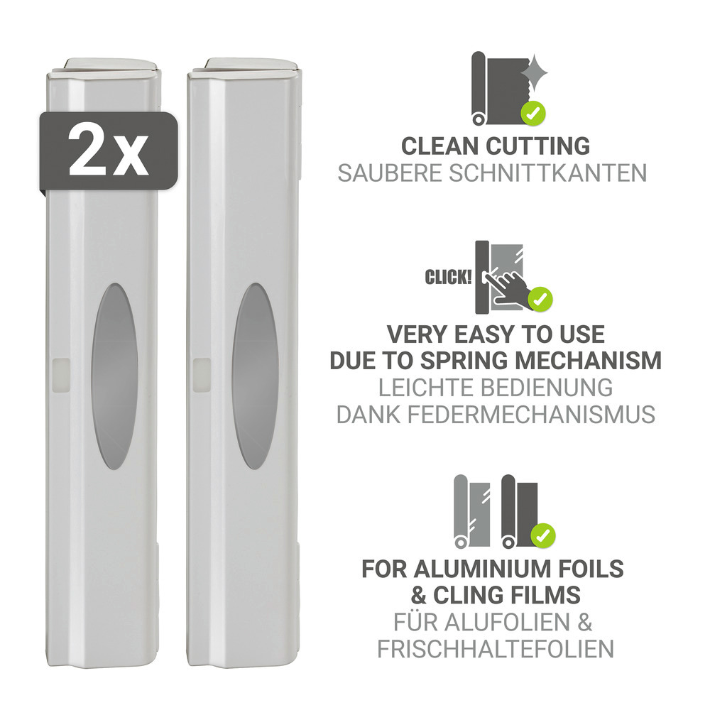 PERFECT CUTTER L Folienschneider in lichtgrau, 2er-Set