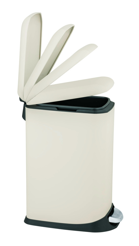 DESIGN creme Treteimer, 12 l, Easy Close