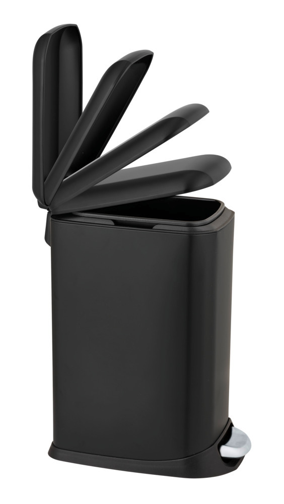 DESIGN schwarz Treteimer, 12 l, Easy Close
