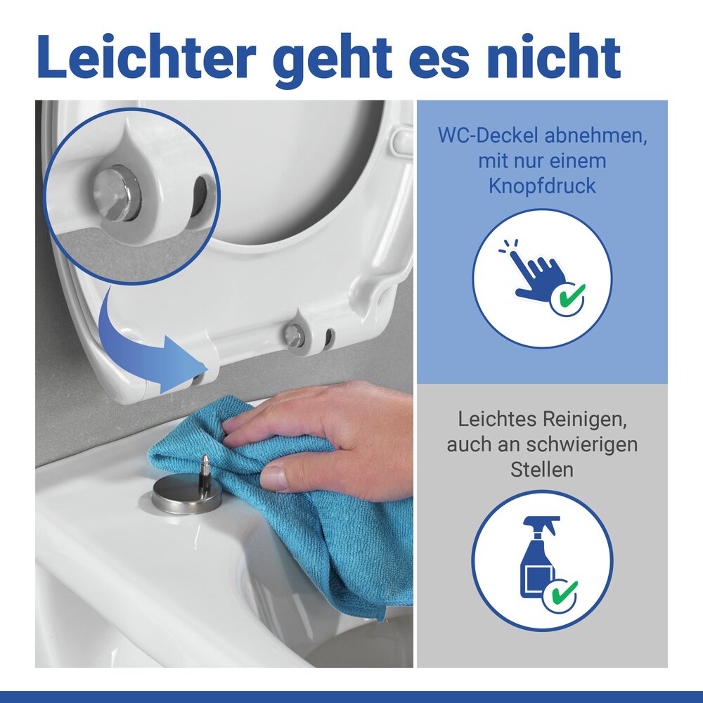 OTTANA weiß WC-Sitz antibakteriell beschichtet
