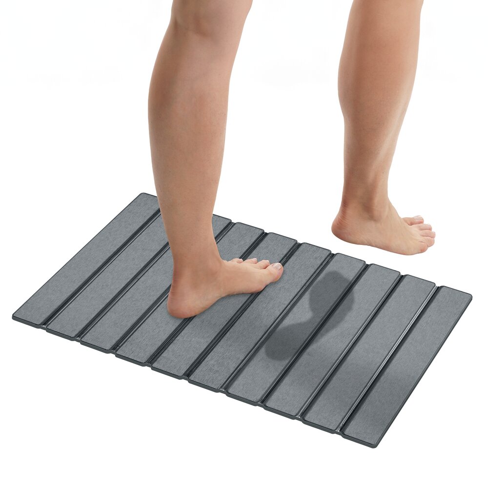 Badematte Mod. Tritea Grau, 55 x 39 cm