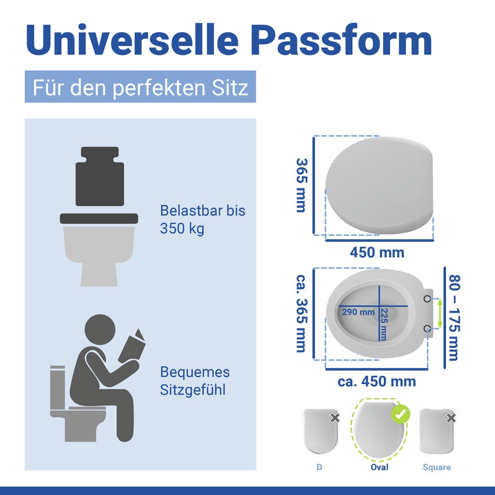 TAVOLA WC-Sitz belastbar bis 350 kg