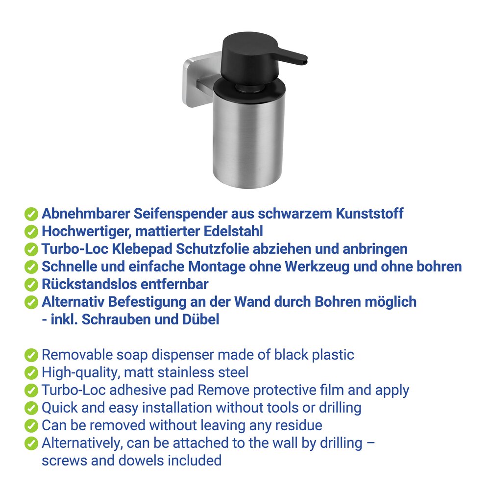 PORTO matt Turbo-Loc® Seifenspender