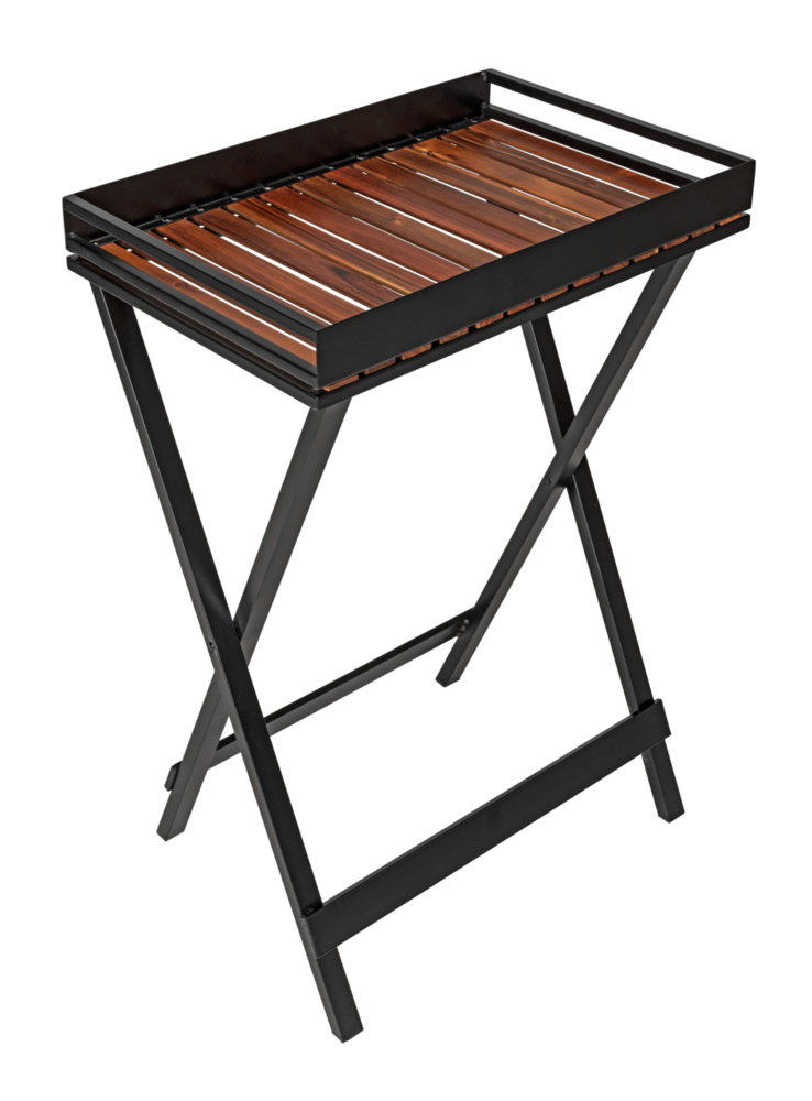 TABA Beistelltisch mit Tablett aus Akazienholz 
