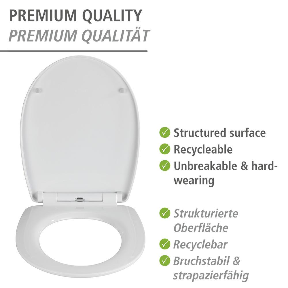 PLUMES Premium WC-Sitz mit Relief, Thermoplast