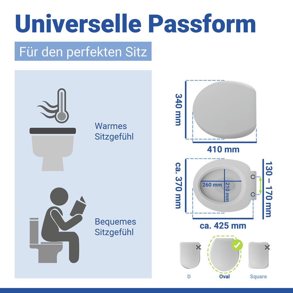 BAMBUS dunkel WC-Sitz belastbar bis 350 kg