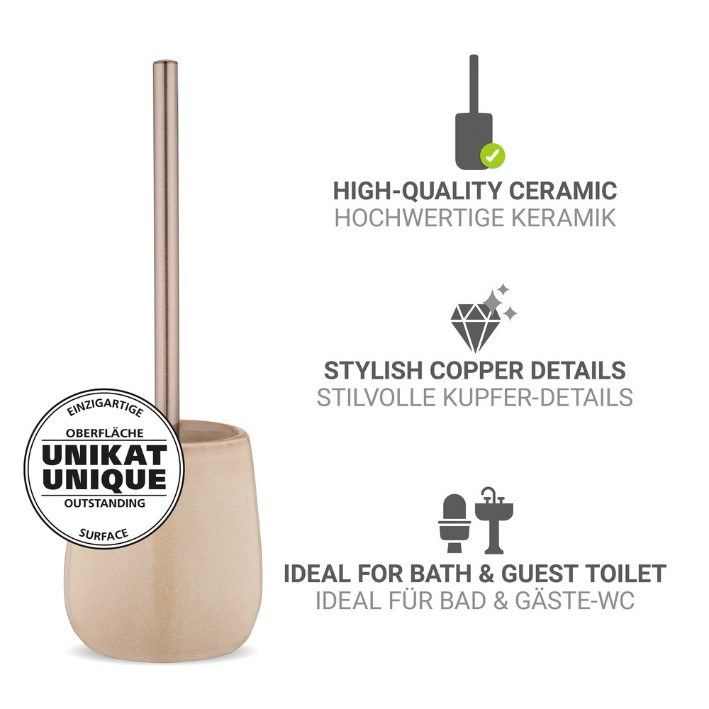 SIRMIONE beige WC-Garnitur aus Keramik