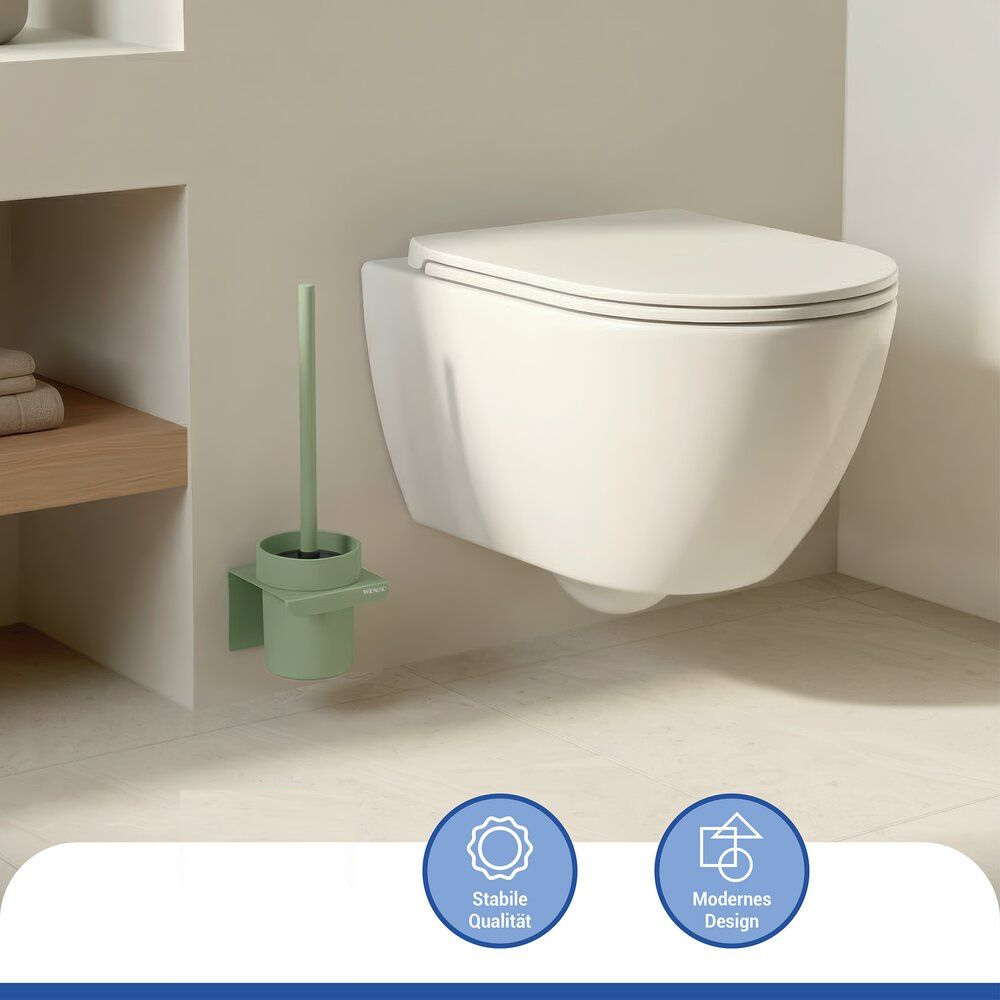 LIZAN grün Turbo-Loc® WC-Garnitur ohne Bohren