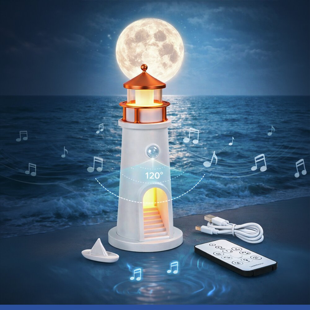 LED Nachtlicht Leuchtturm