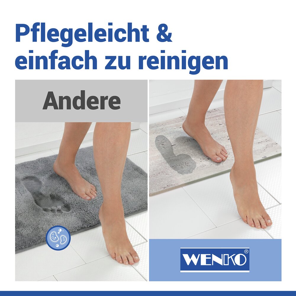 PUNA beige Badematte schnelltrocknend 60x39cm