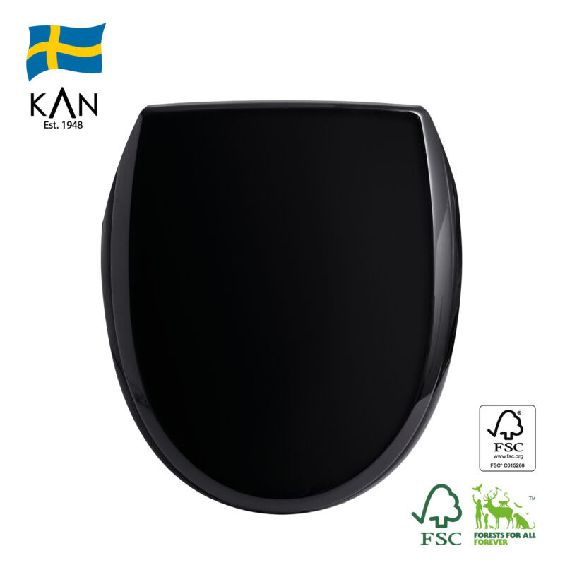 KAN 3001 WC-Sitz Exclusive SCHWARZ matt, Softclose